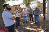 VISITA DEL SENADOR FLINTA A LA OBRA DE LA VIEJA ESTACIÓN