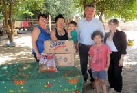 COMPARTEN MERIENDA CON NIÑOS DEL “RAYITO DE LUZ”