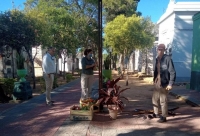 EMBELLECEN ESPACIOS COMUNES EN EL CEMENTERIO